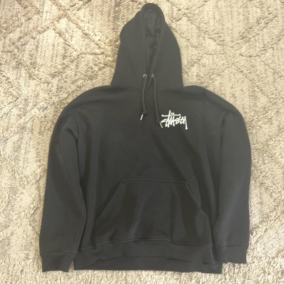 Stussy Mens Black Hoodie Size 15a6