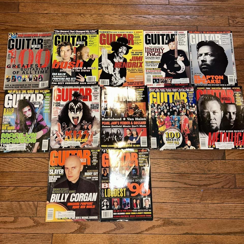 Guitar World Magazine Lot Of 4d31