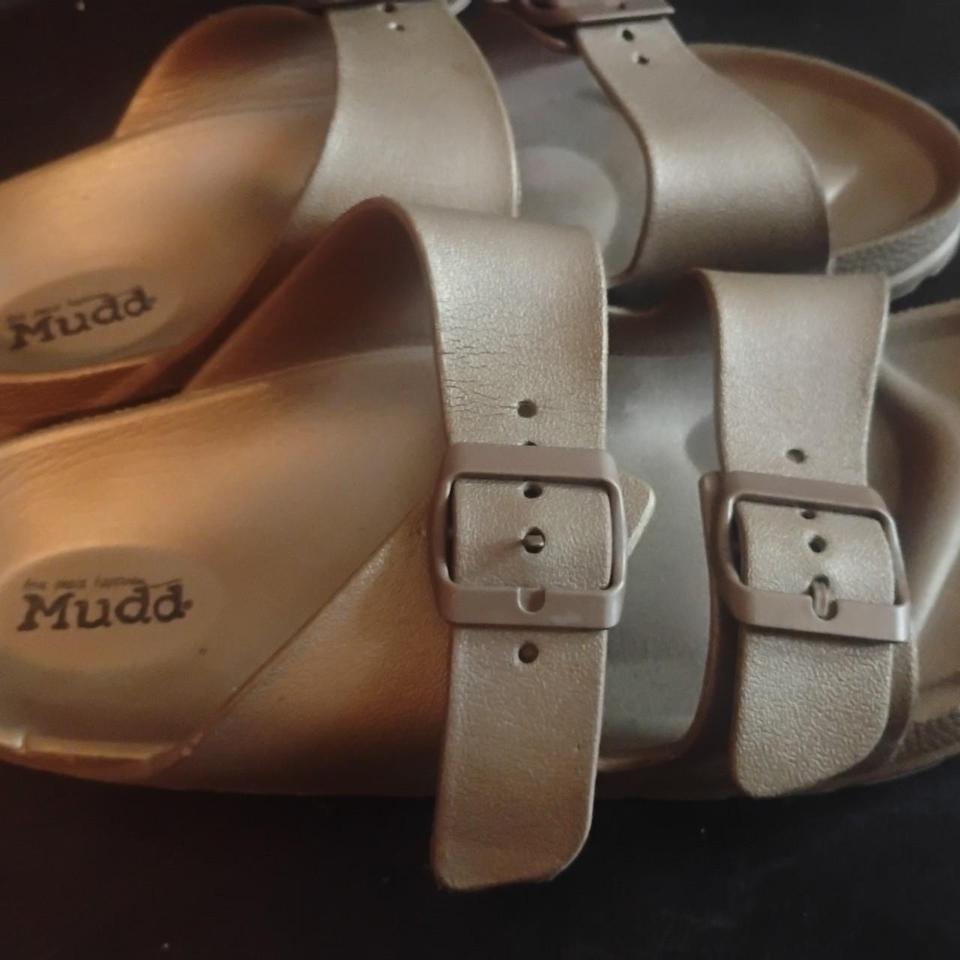Mudd Metallic Rose Goldbronze Two Strap 5693 4