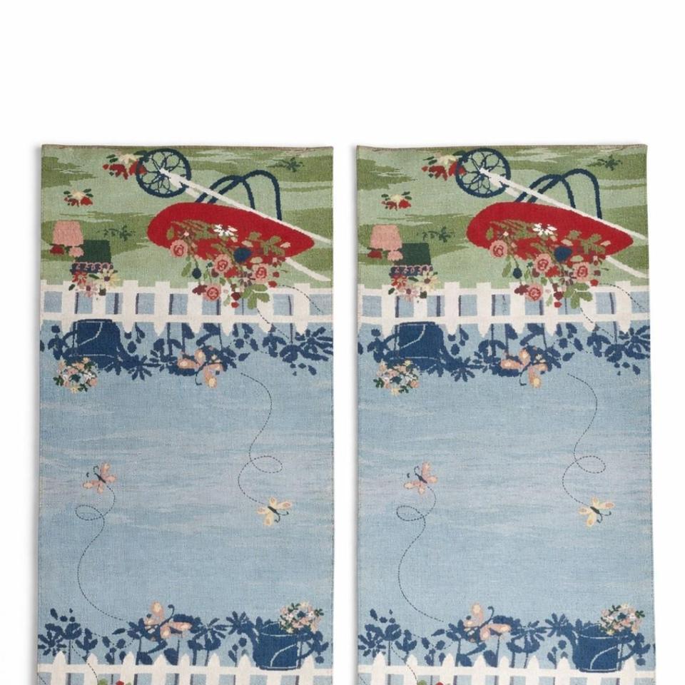 Set Of 2 Garden Themed 0d5c