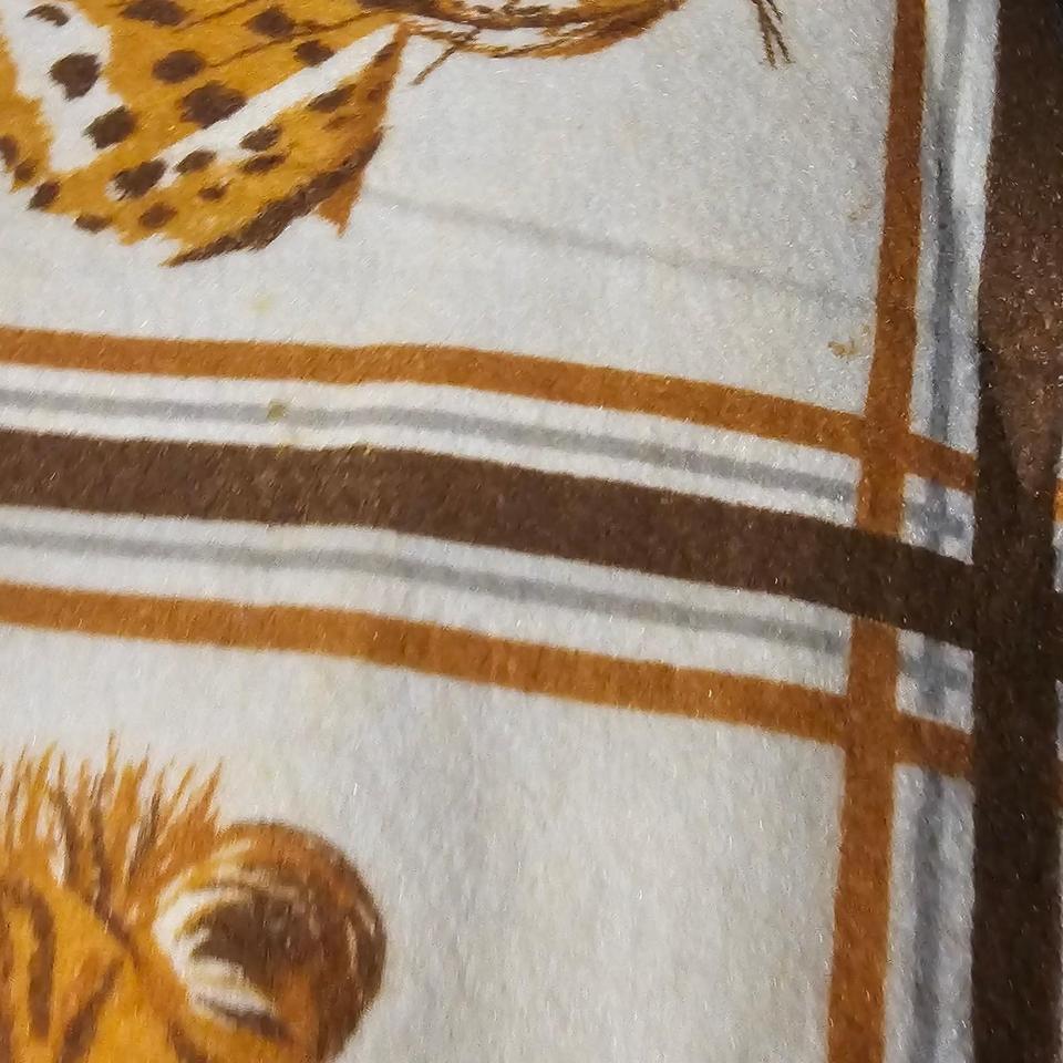 Vintage Safari Big Cat Blanket 1f2e 5