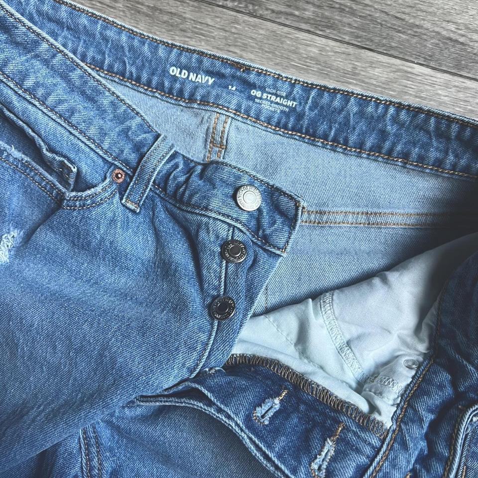 Old Navy Blue Jean Ripped Ab63 4