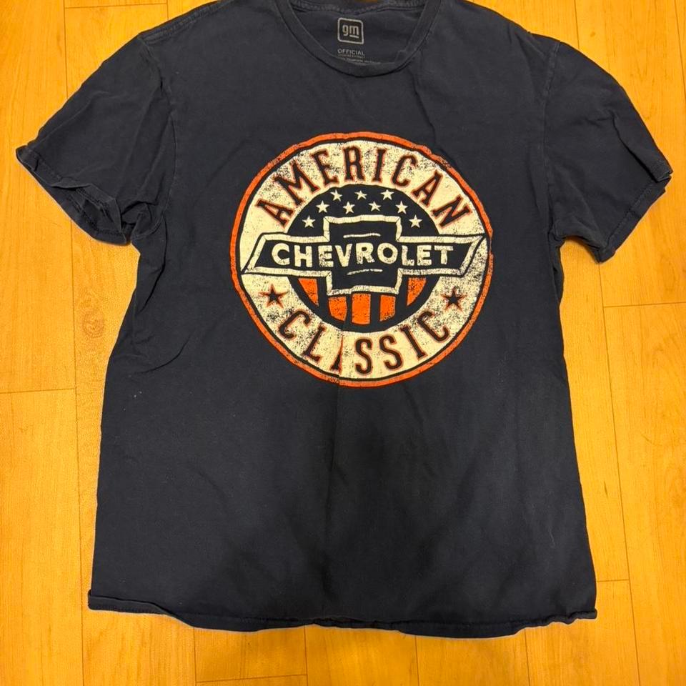 Chevrolet Black Cotton T Shirt Size 92e6