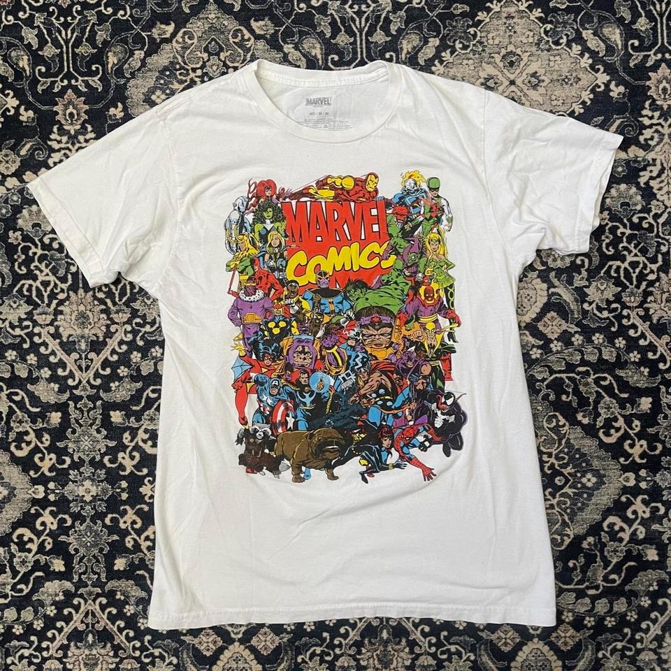 Marvel Comics White Cotton T Shirt 3b69
