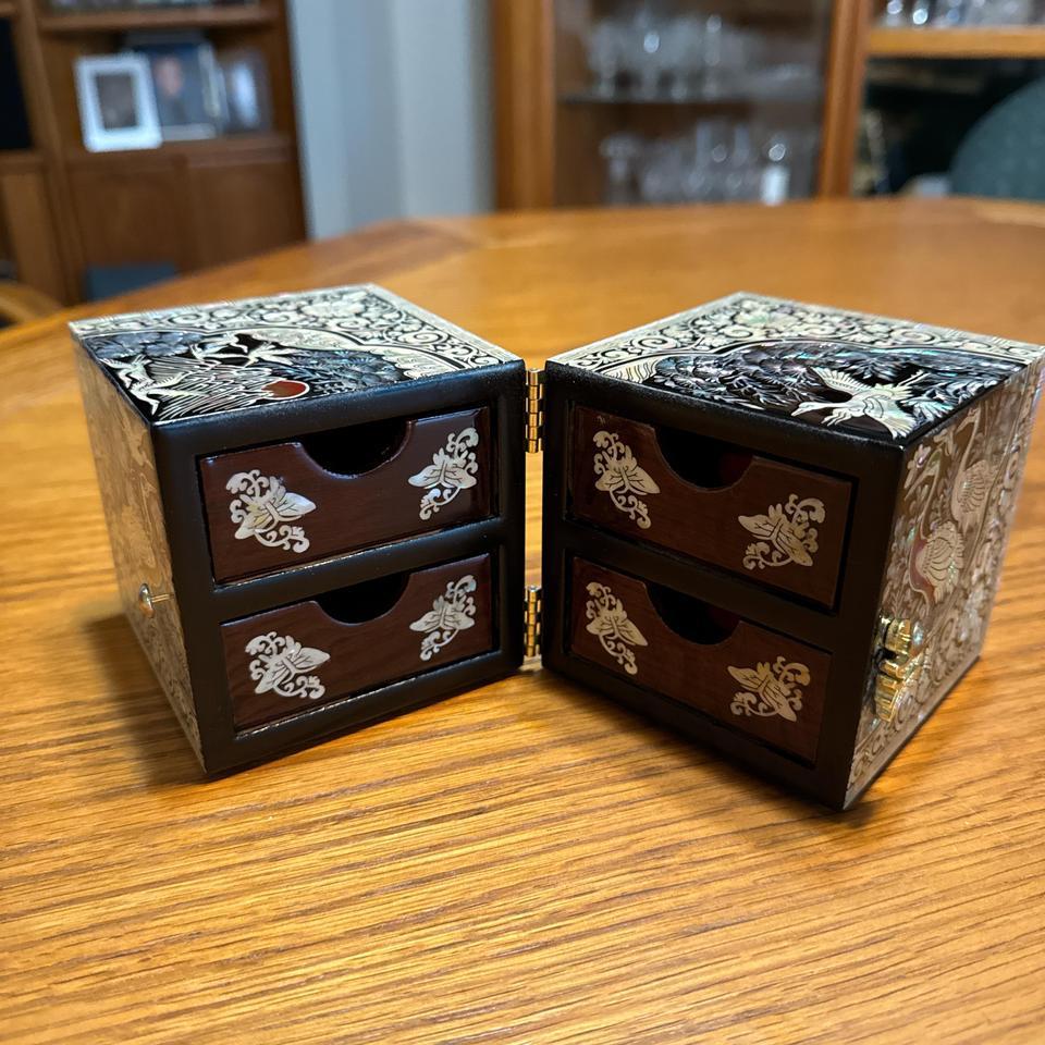 Multi Coloured Chinese Style Jewelry Box Bf2f 2