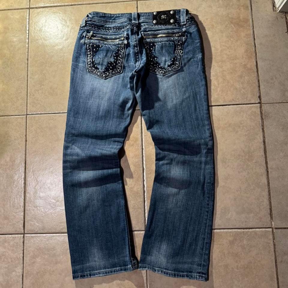 Y2k Miss Me Blue Bootcut C327