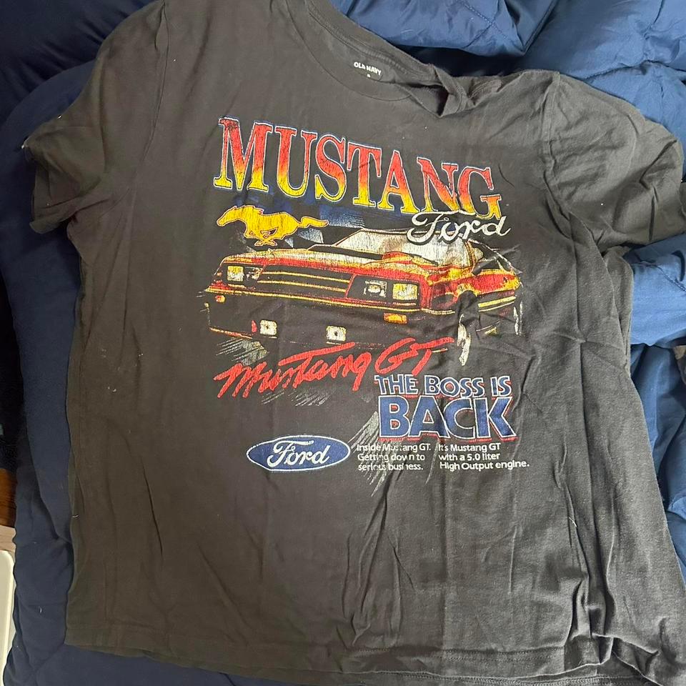Grey And Red Ford Mustang
