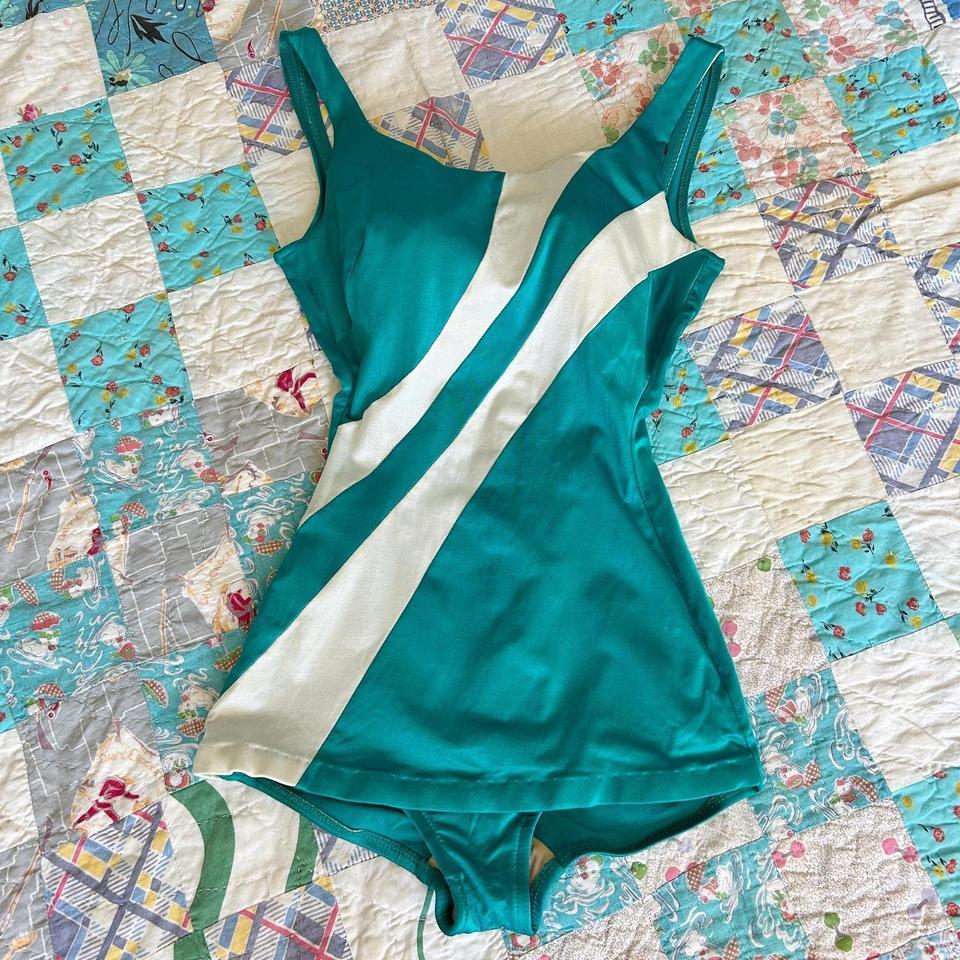 Vintage 80s Does 50s Aqua 4308 4