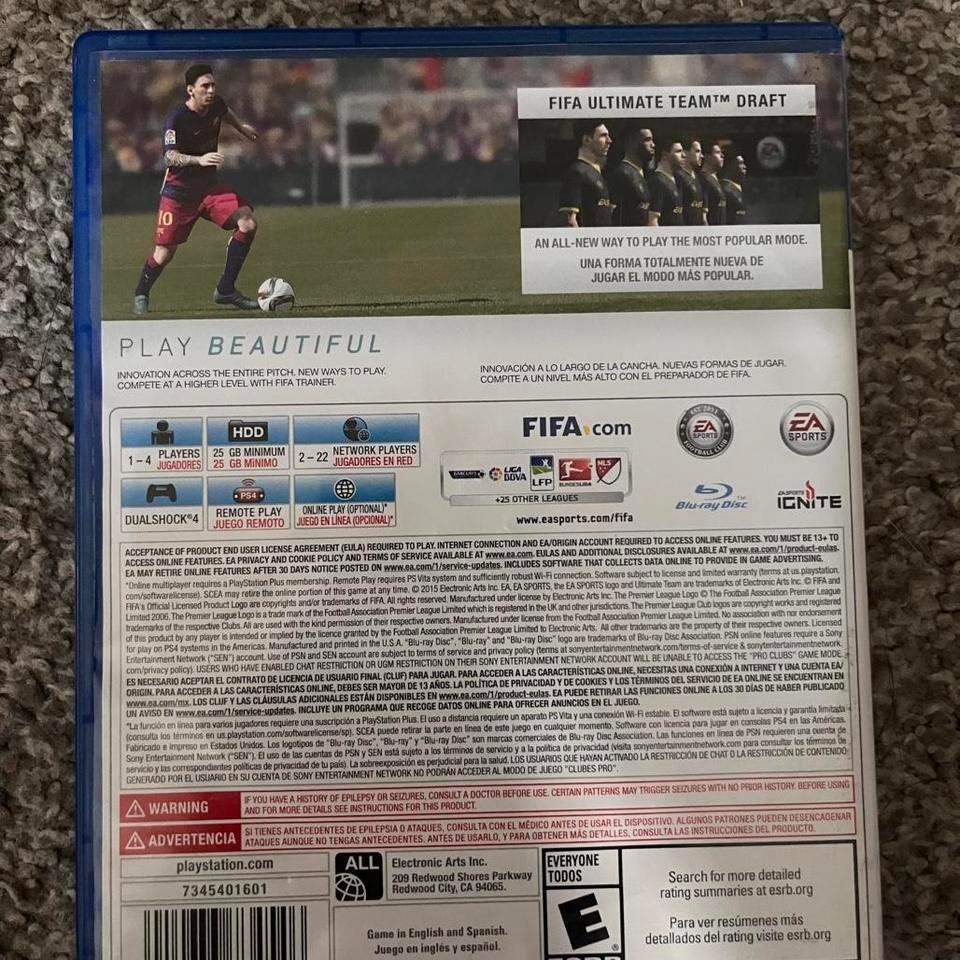 Fifa 16 Ps4 Game Gaming A37d 2