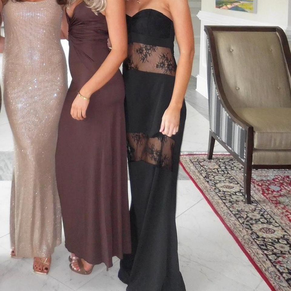 Black Maxi Dress With Lace 5048 2