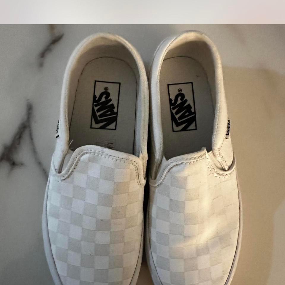 White Vans Slip On Trainers C234 2