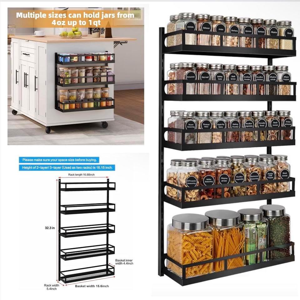 X Cosrack Wall Mount Spice Rack 9bf9