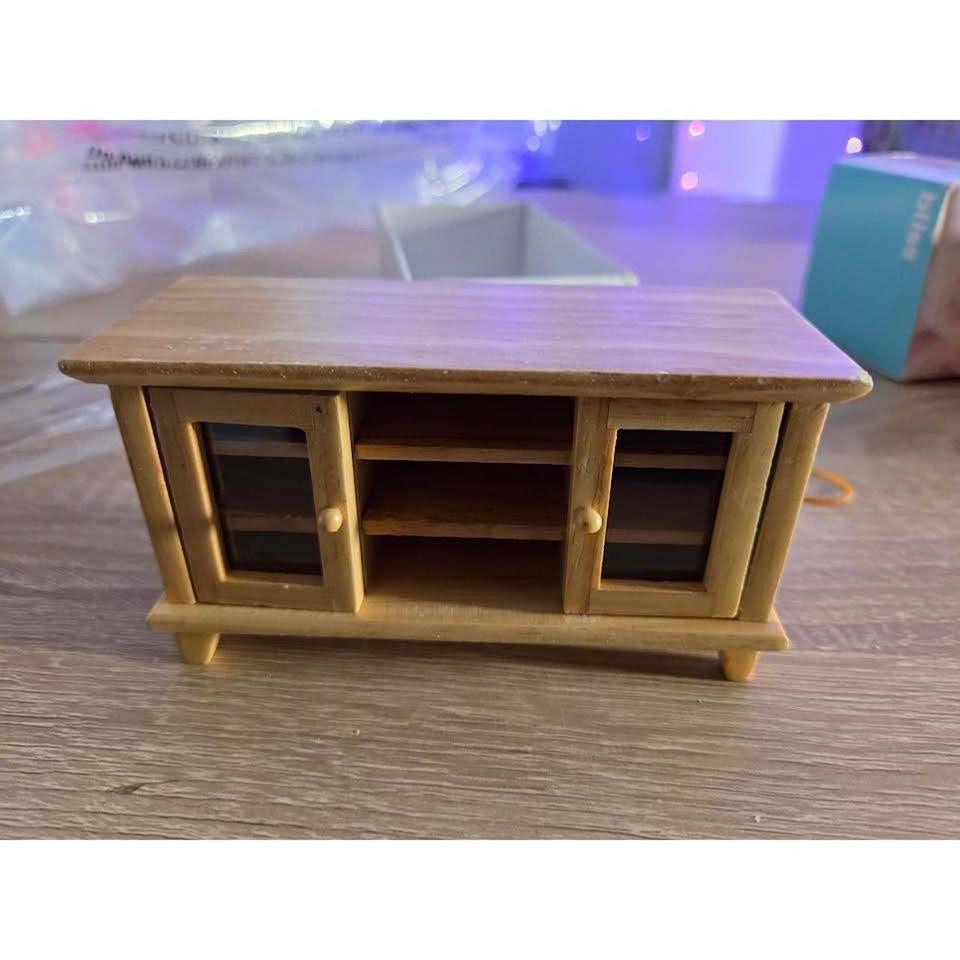 Miniature Wooden Tv Stand Media 8f76