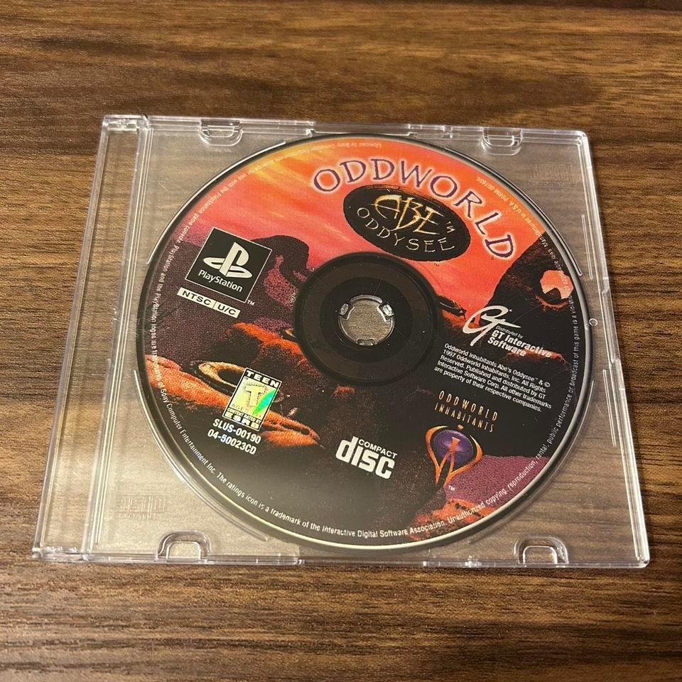 Ps1 Oddworld Abes Exodus Disc