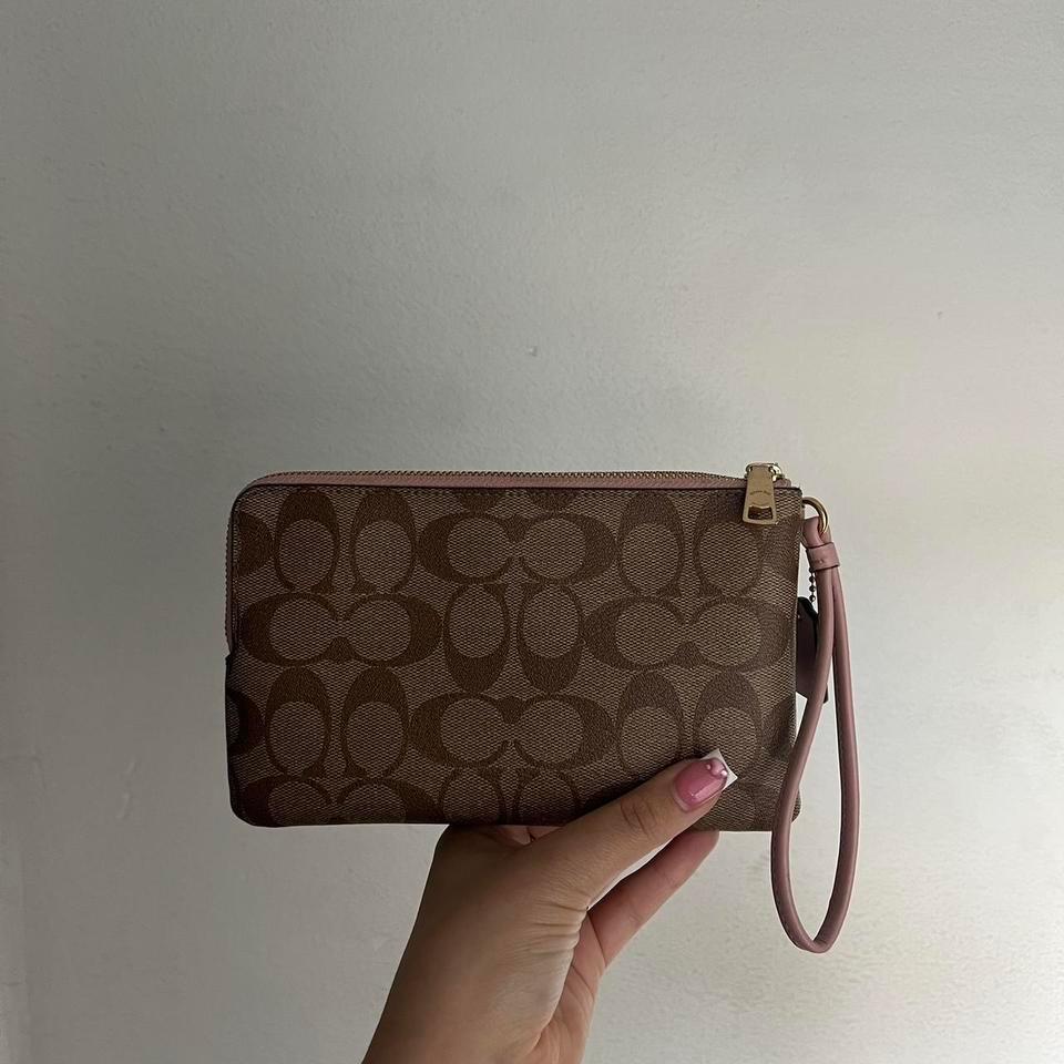Coach Brown Wristlet Wallet With C8dd 2
