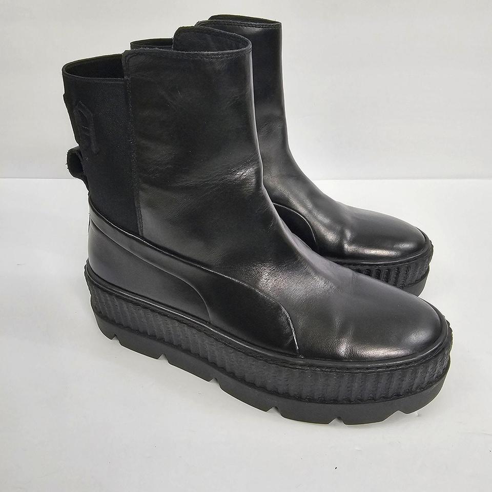 Puma Fenty Black Leather Chelsea 4