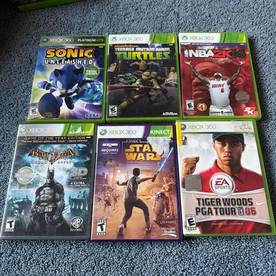 6 Xbox 360 Gamesall Comes 7fff