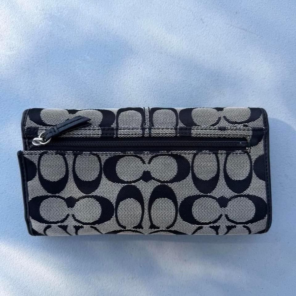 Coach Black And White Wallet Ba78 2