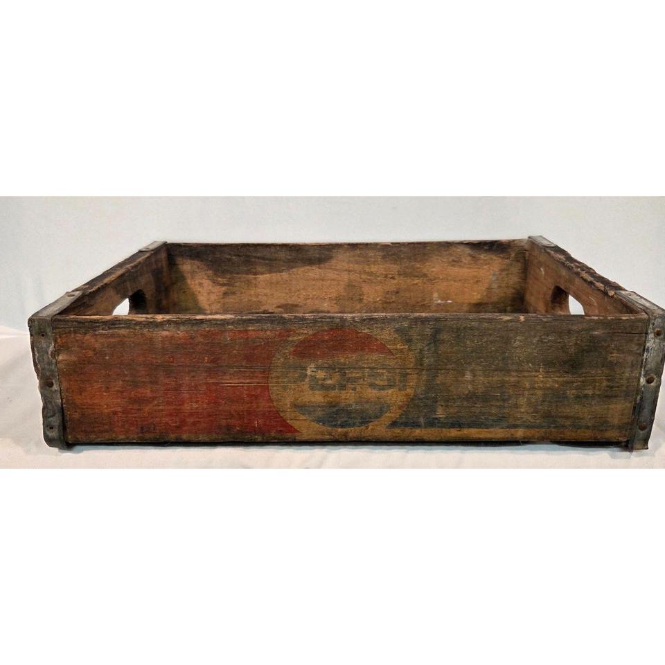 Authentic Vintage Pepsi Wooden Crate D247