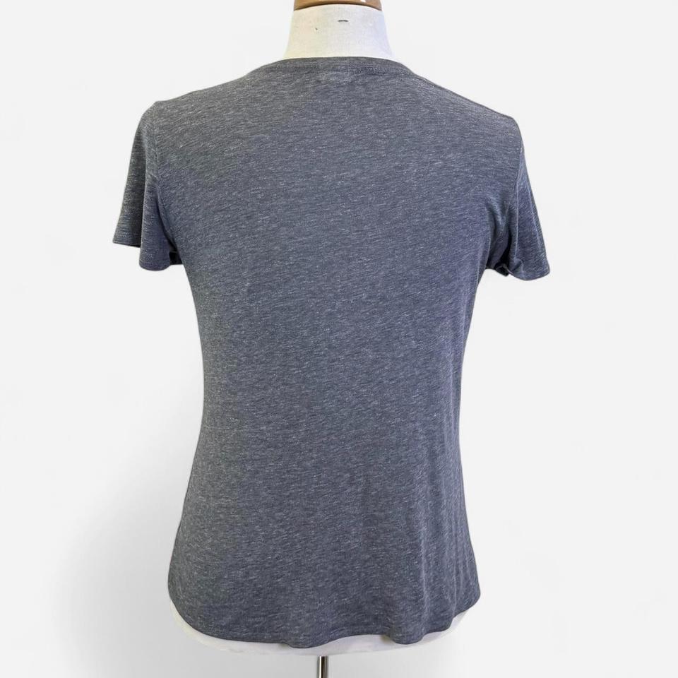 Vintage Grey Graphic Tee With 4