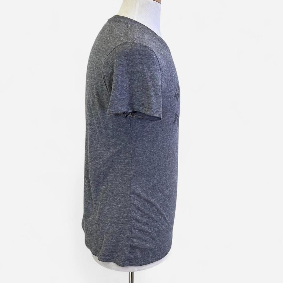 Vintage Grey Graphic Tee With 3