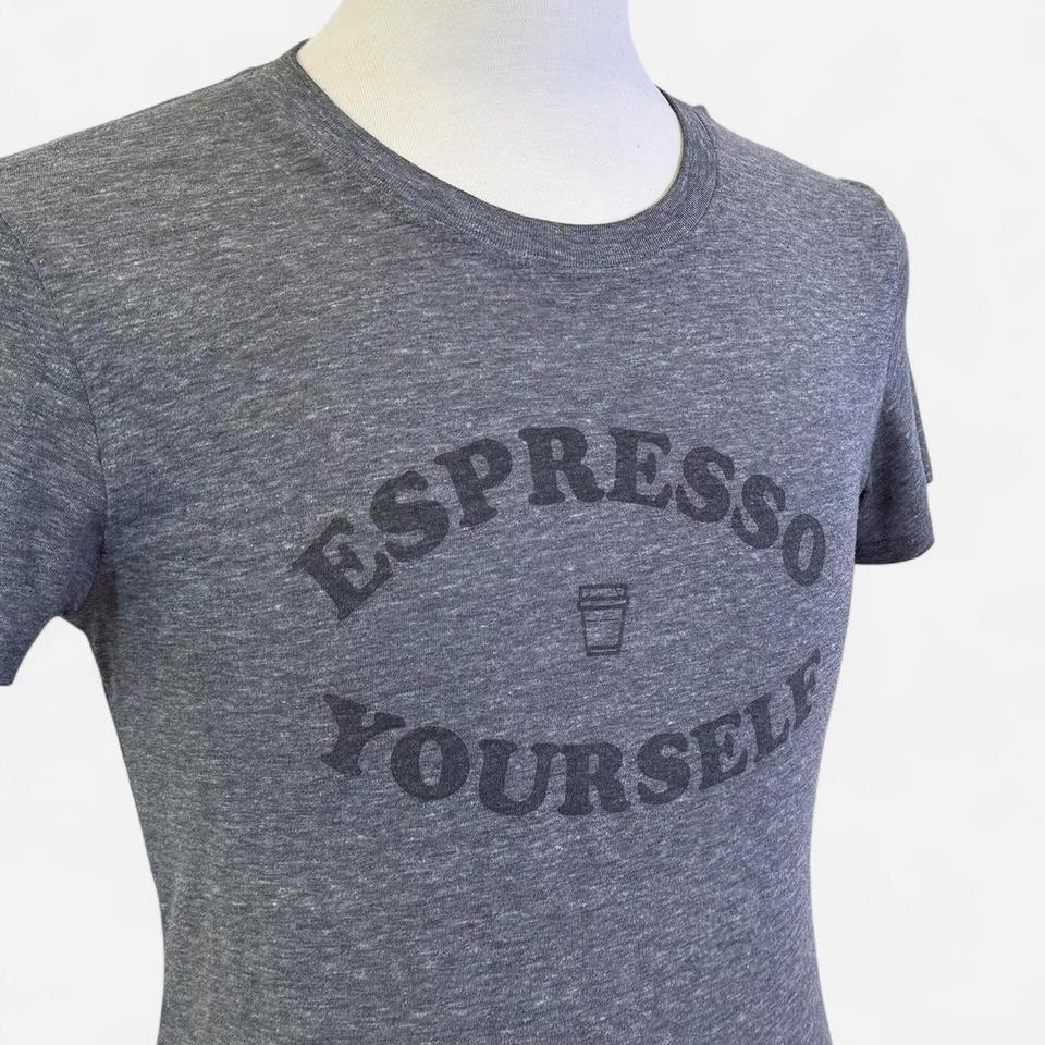 Vintage Grey Graphic Tee With 6