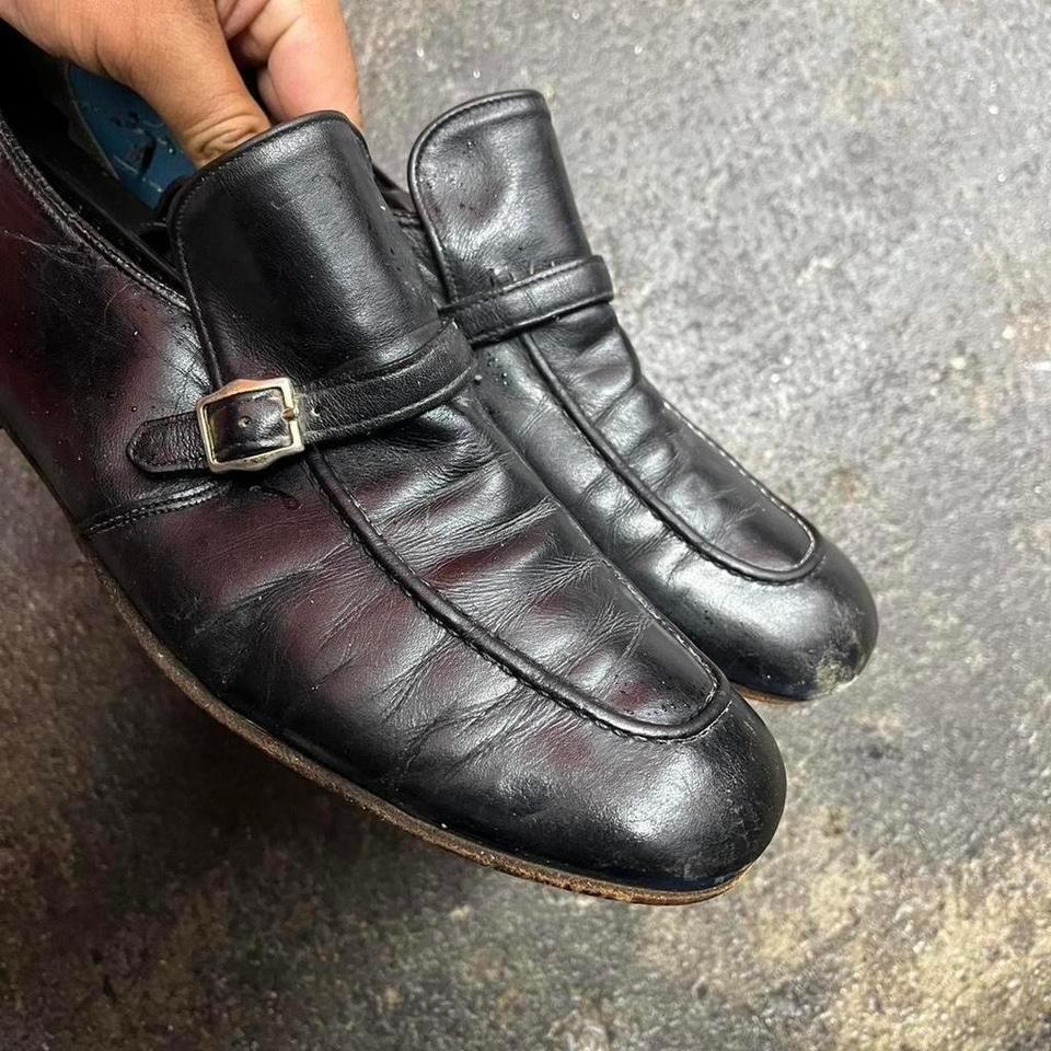 90s Vintage Florsheim Black Leather A295 3