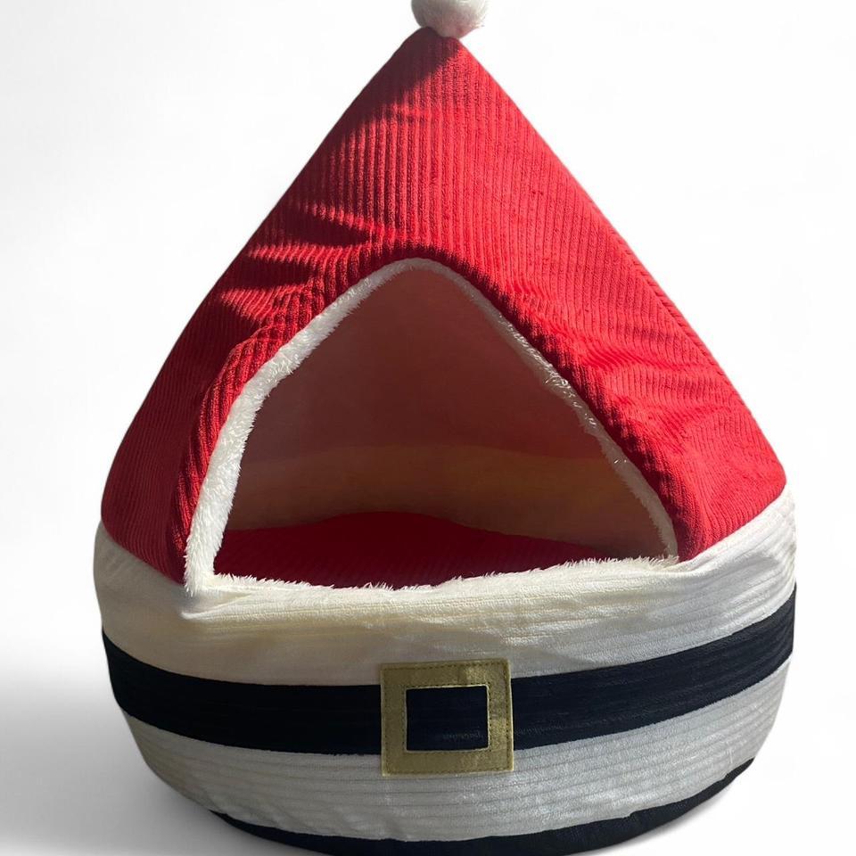 Santa Claus Dogcat Bed Christmas 7