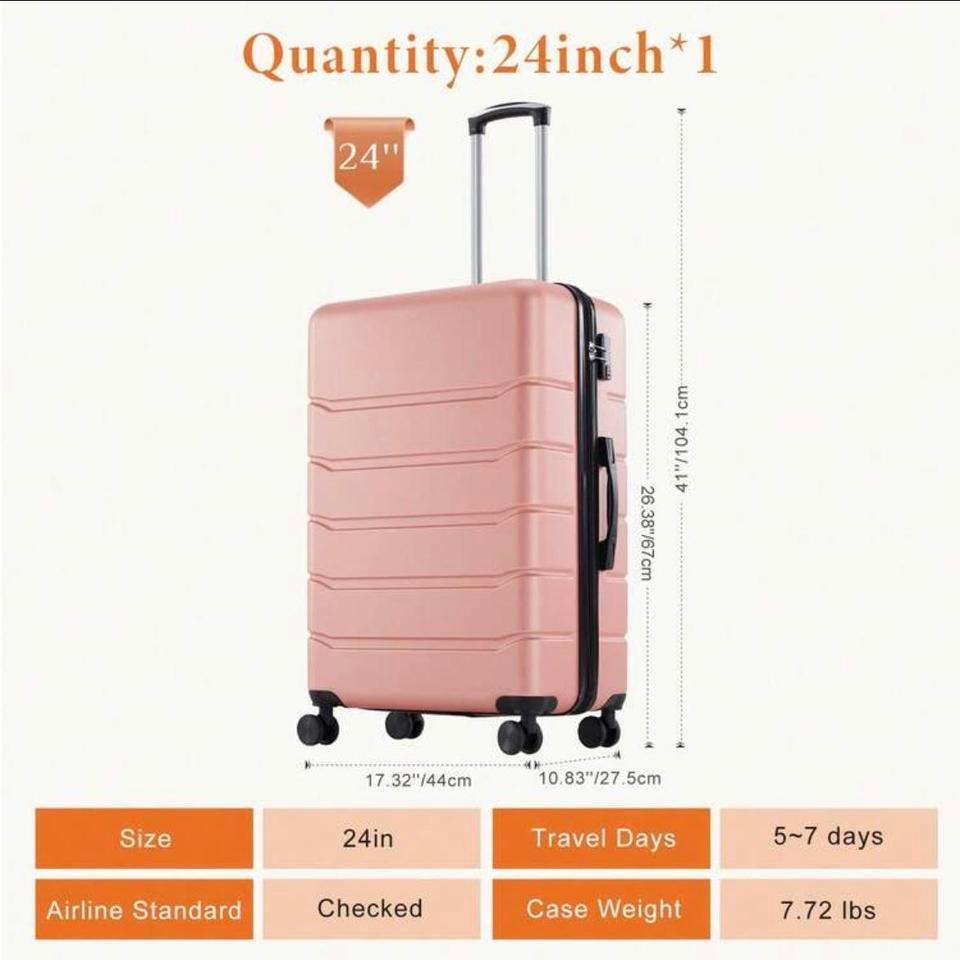 24 Inch Pink Rose Gold B031 7