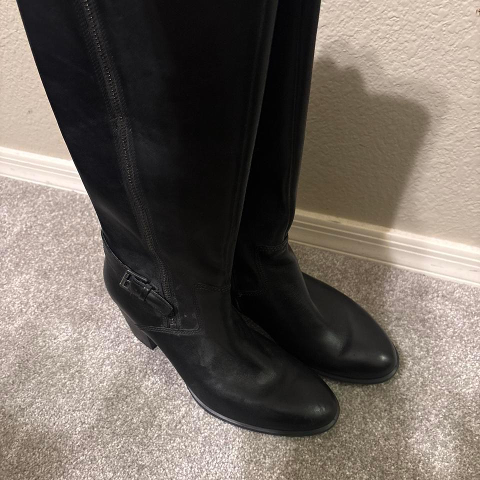 Black Leather Knee High Boots 5f2c 3