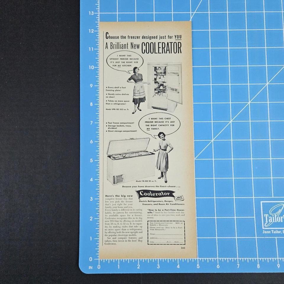 1953 Coolerator Refrigerator Freezer Vintage 9c4b 5