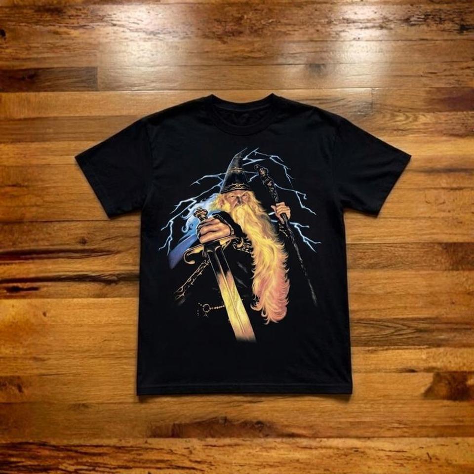 Wizard Lightning Graphic Tee Black 06fd