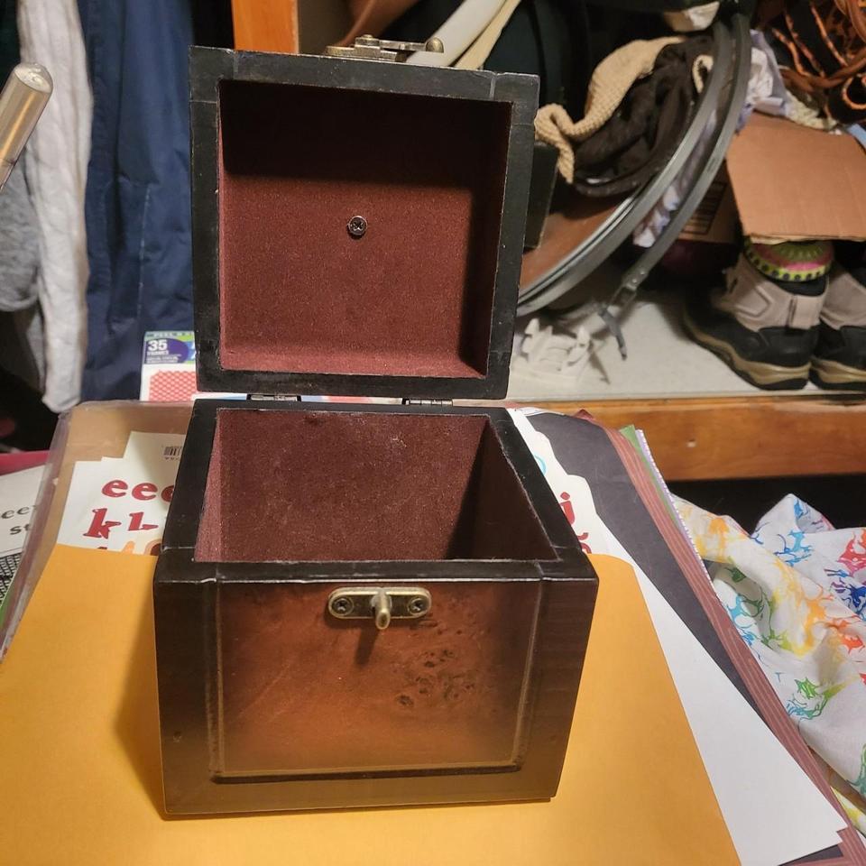 Wooden Box With Metal Clasp 2