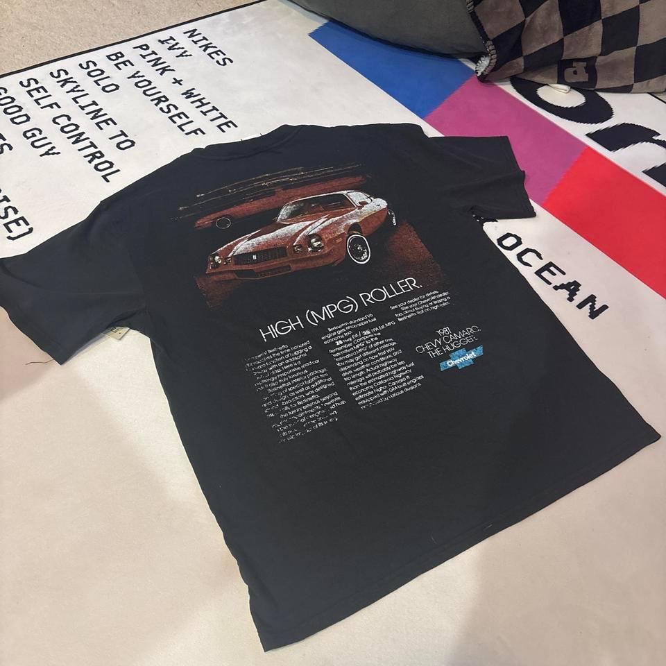 Black Vintage 80s Chevy Camaro A056