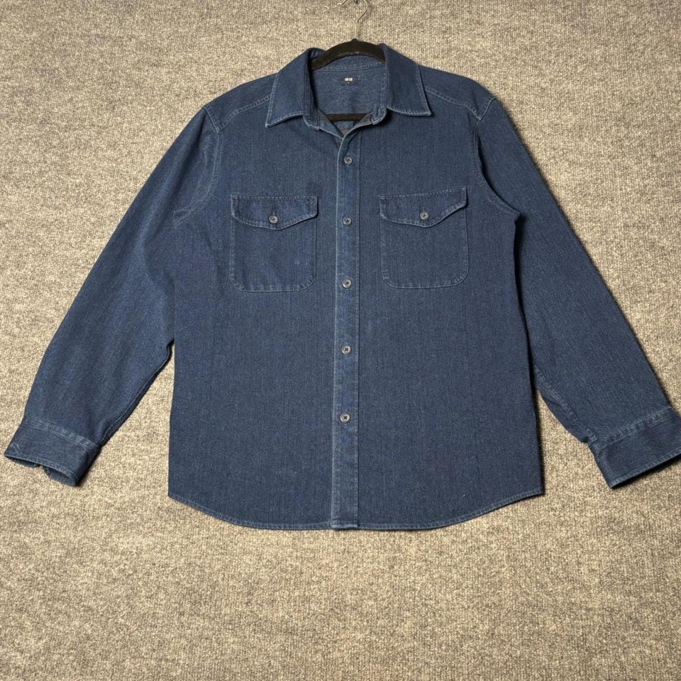 Uniqlo Men Denim Work Shirt 3056