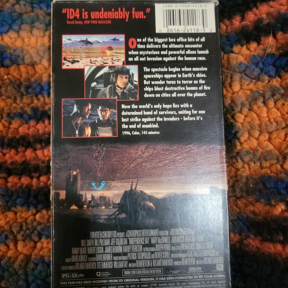 Independence Day Vhs Movie Vhs 2b65 2