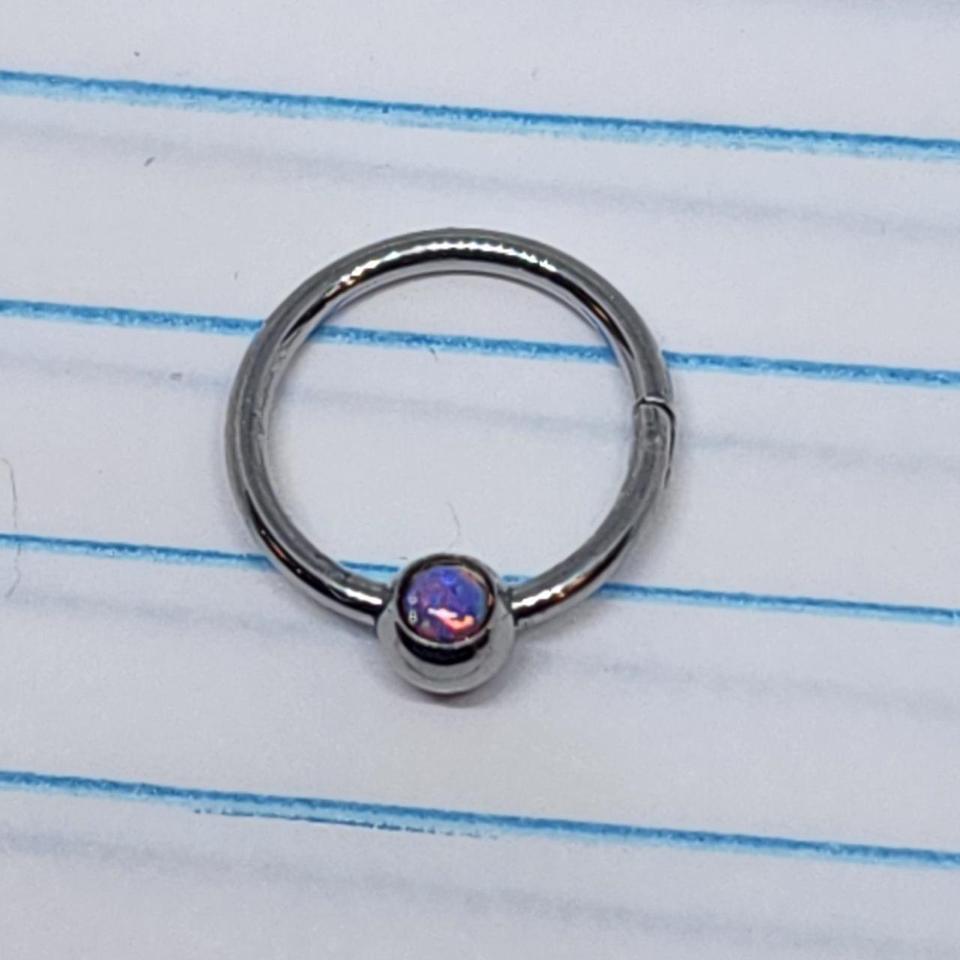 16g Stainless Purple Opal 38 5