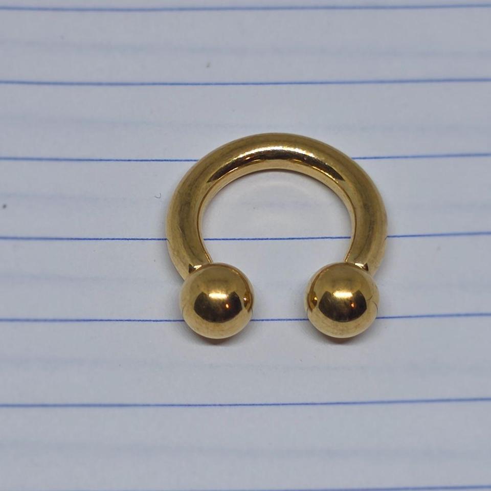 8g Gold Stainless 12 Horseshoe 4