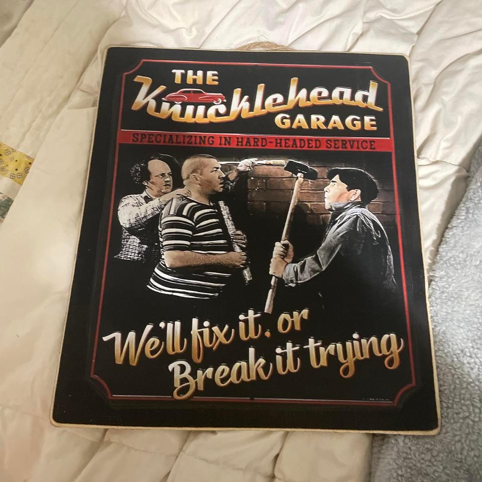 The Knucklehead Garage Metal Sign 3424