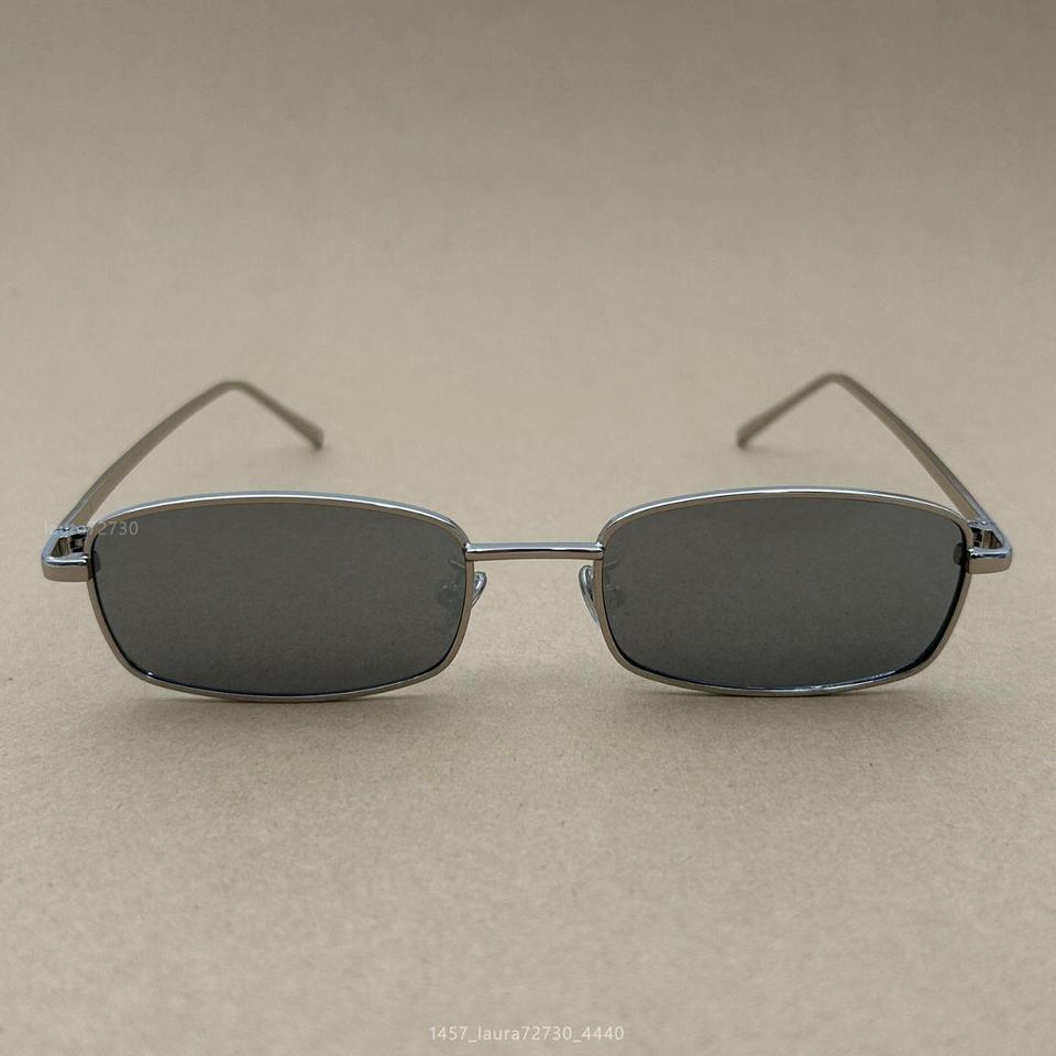 Retro Y2k Narrow Rectangle Sunglasses Baec 3
