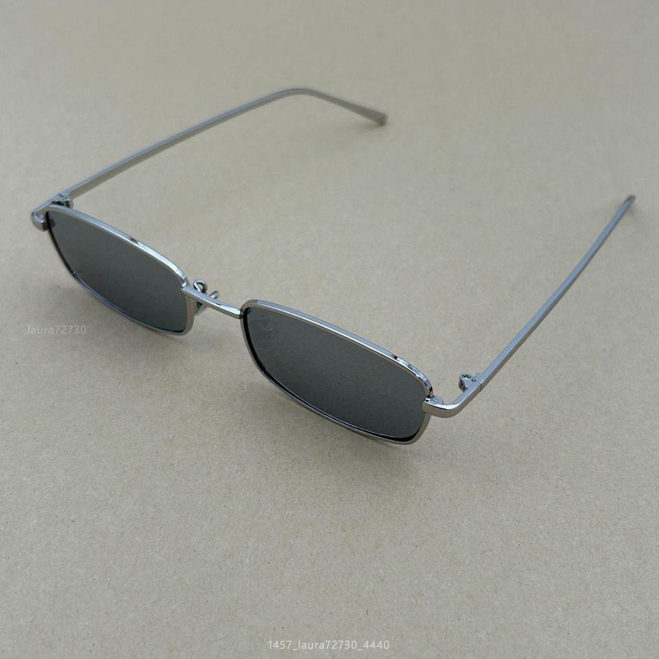 Retro Y2k Narrow Rectangle Sunglasses B82c 6