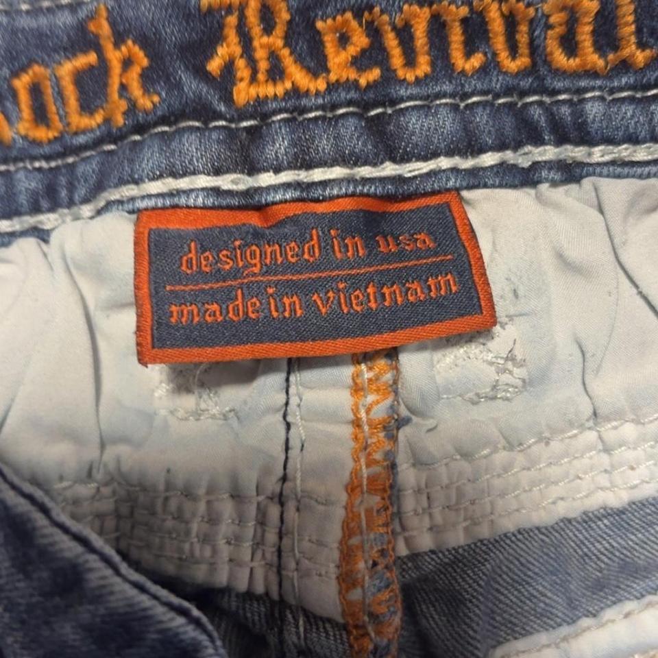 Rock Revival Blue Jeans With 032b 5