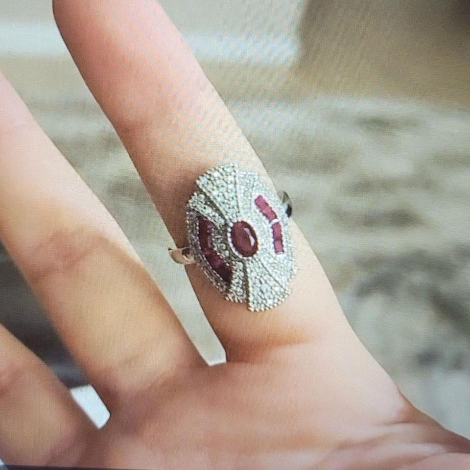 20ct Vintage Ruby Red Art 7b5c 6