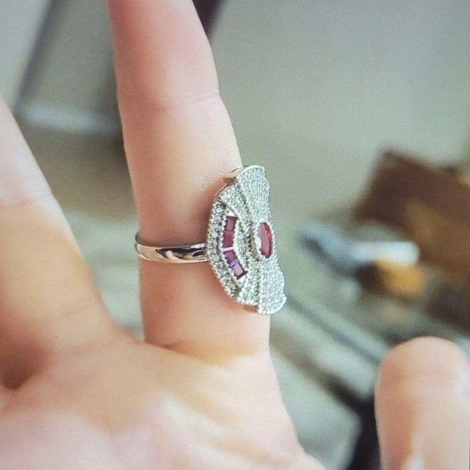 20ct Vintage Ruby Red Art 7b5c 7