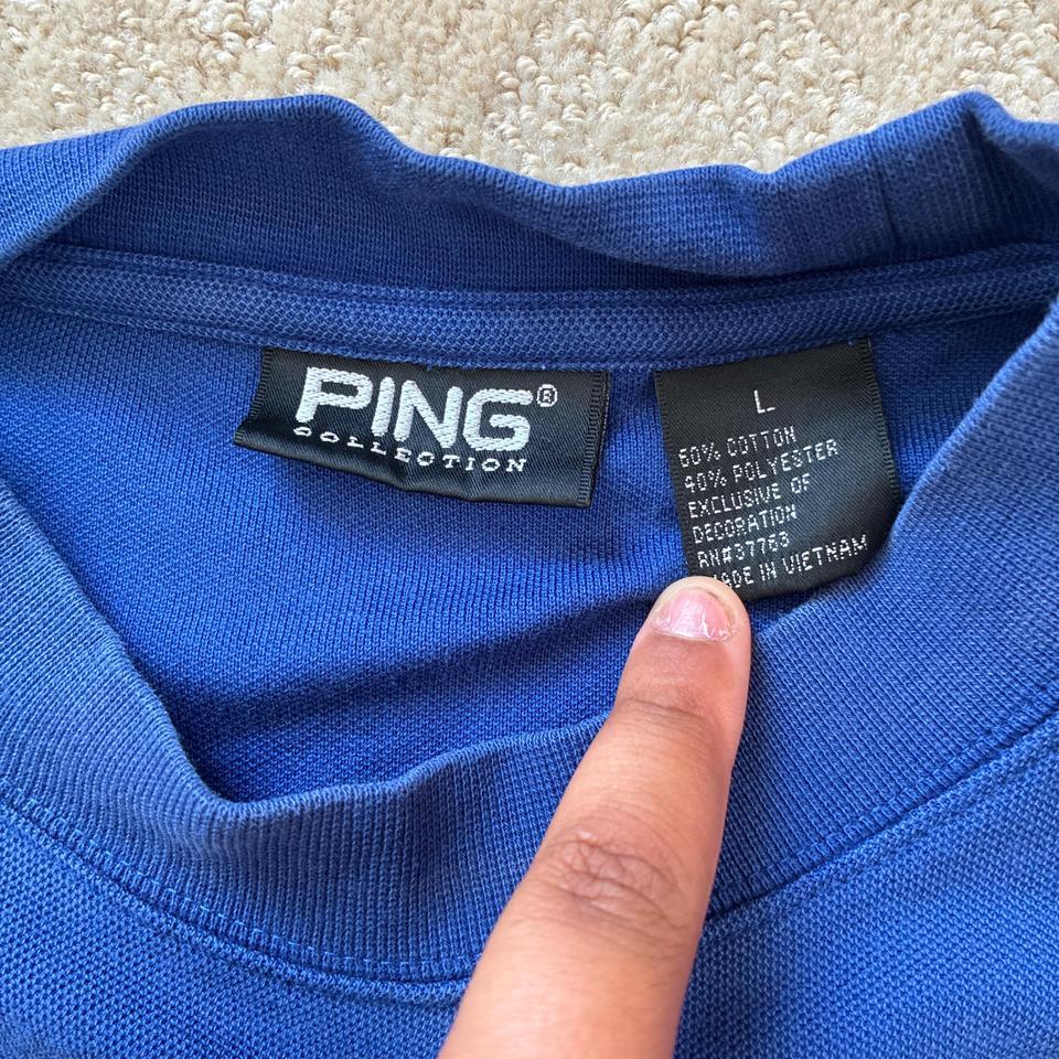 Blue Ping Golf T Shirt Blue 5709 4