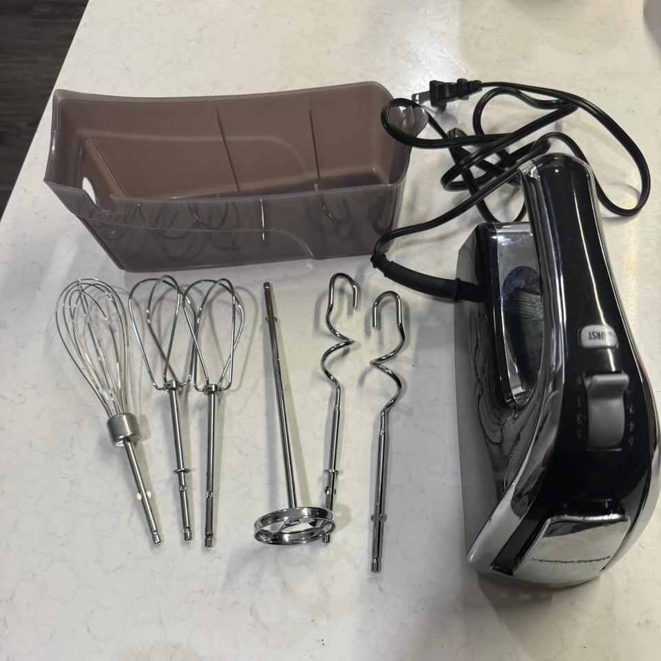 Black Kitchenaid 5 Speed Hand Mixer 2