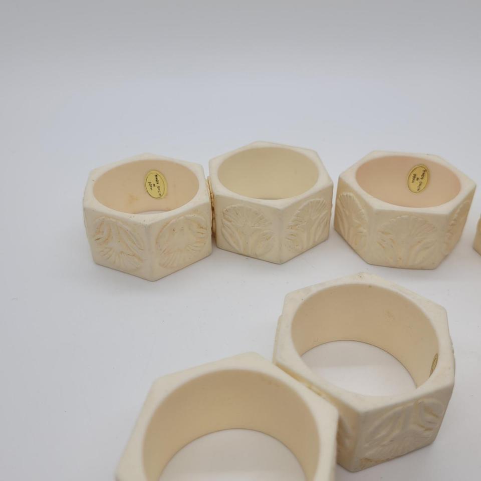 Vintage Set Of 7 Hexagon 2b58 4