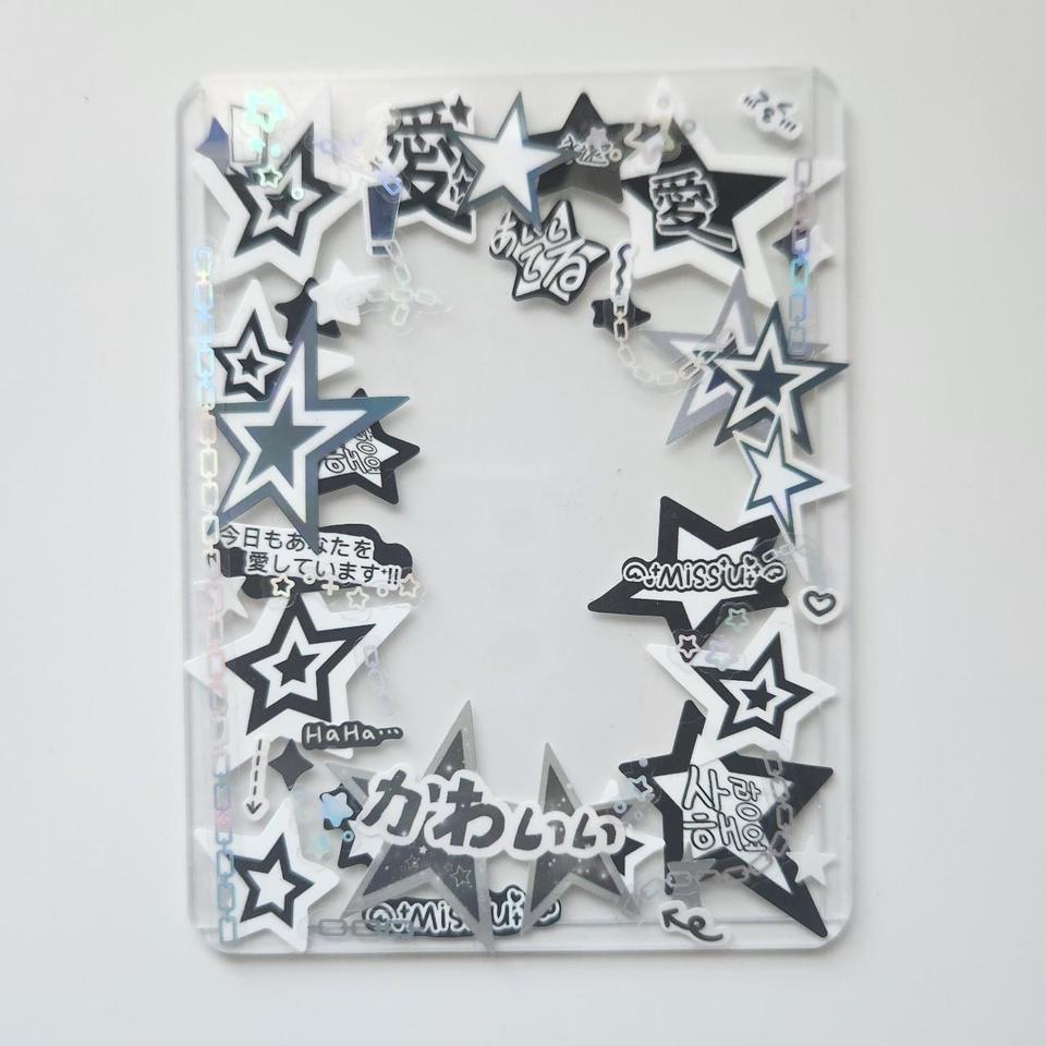 Black Star Theme Decorated Toploader Ab54