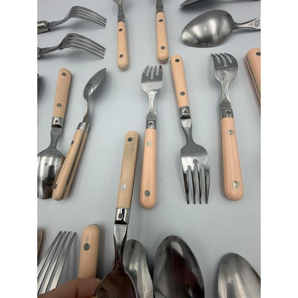 Vtg Lifetime Stainless Flatware Lot 95df 6