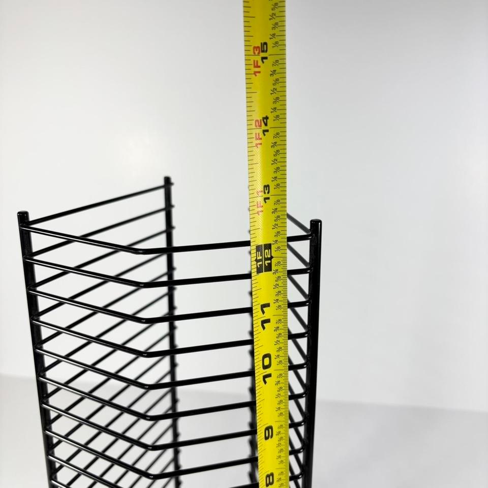 Black Metal Cd Rack With 4601 4